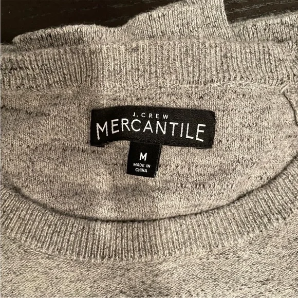 J. Crew Factory Gray Crewneck Sweater - Picture 2 of 2